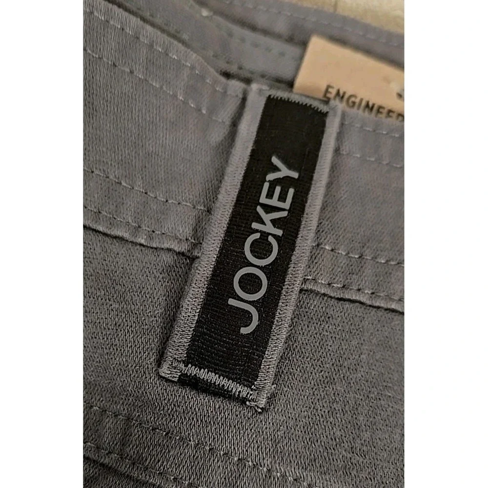 Jockey Rugged Cargo Shorts 42 Gray Turbodry Waistband 4-Way Stretch Pen Pocket